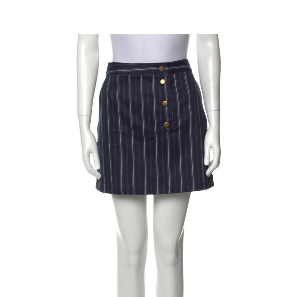 NWT Amur Striped Mini Skirt